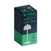 Lampka stołowa nocna V-TAC 3W LED 30cm ładowanie USB ściemnianie biała VT-1052 3000K-6000K 200lm